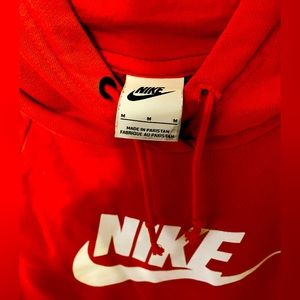 nike red/orange hoodie